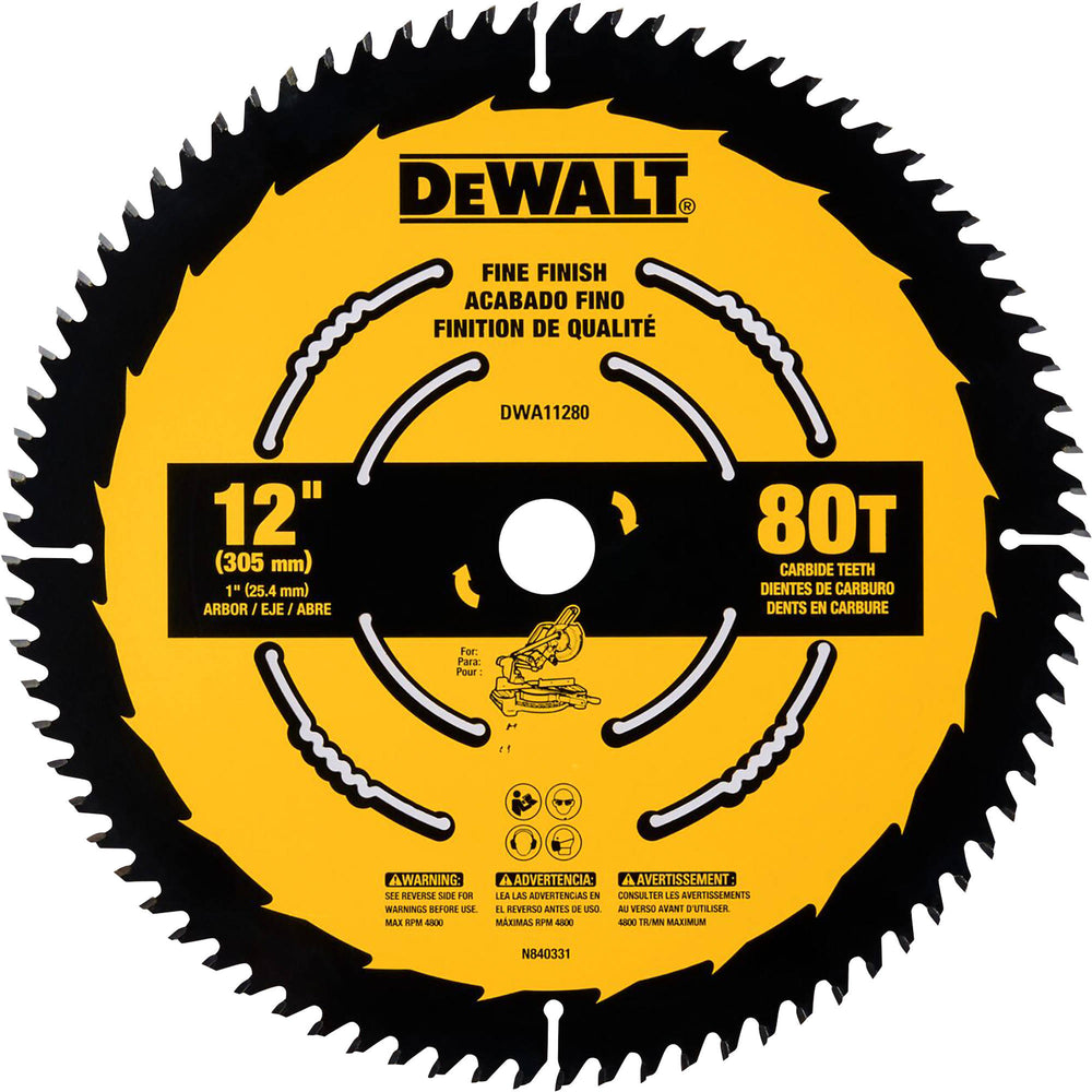 DeWalt Circular Saw Blade 12" 80T
